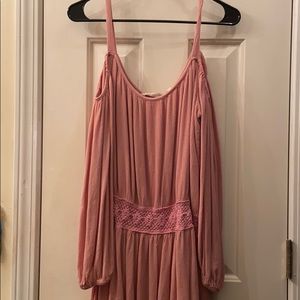 Pink off shoulder blouse
